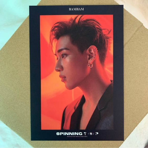 GOT7 Spinning Top Official PREORDER Postcard Set + Sticker Sheet - Picture 3 of 11